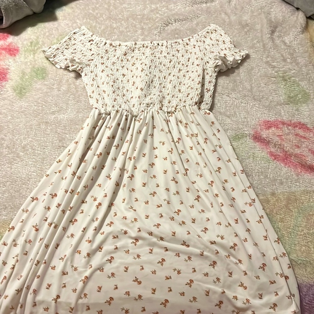 Juniors Babydoll Floral Dress Medium